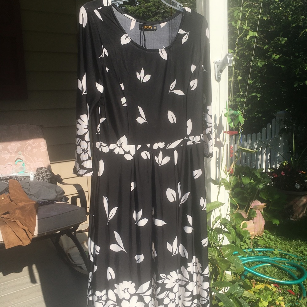 Black Floral Dress **Proceeds To Charity**